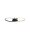 LED Deckenlampe Ring 70 cm lang in Schwarz Gold dimmbar