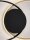 LED Deckenlampe Ring 70 cm lang in Schwarz Gold dimmbar