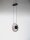 LED Pendelleuchte rund 26 cm breit Schwarz Grau dimmbar