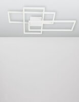 LED Deckenleuchte Weiß 90 x 67 cm dimmbar flach 3...