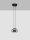 LED Pendelleuchte rund Ø 18 cm Schwarz Grau dimmbar warmweiß