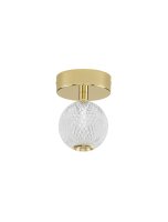 LED Deckenlampe rund Ø 11 cm in Gold Vintage...