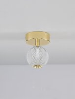 LED Deckenlampe rund Ø 11 cm in Gold Vintage...