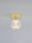 LED Deckenlampe rund Ø 11 cm in Gold Vintage warmweiß Kugel