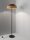 Stehlampe E27 148 cm Schwarz Braun Natur Rattan Metall