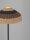 Stehlampe E27 148 cm Schwarz Braun Natur Rattan Metall