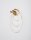 LED Wandlampe 50 cm hoch in Gold Metall warmweiß FOSTER