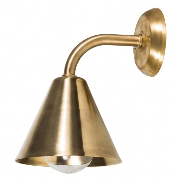 Premium Wandleuchte Messing massiv E27 Wohnzimmer
