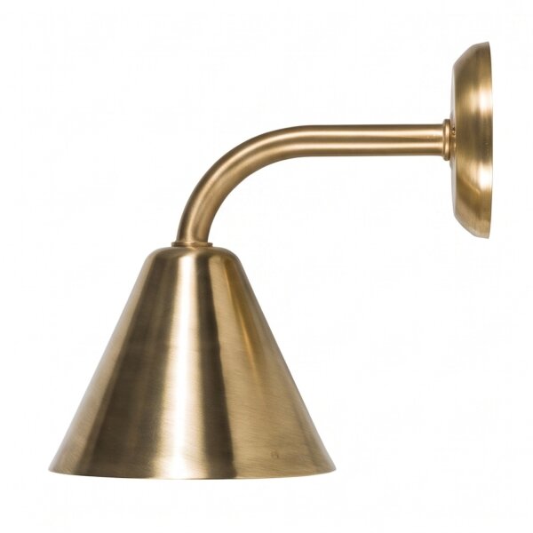 Premium Wandleuchte Messing massiv E27 Wohnzimmer