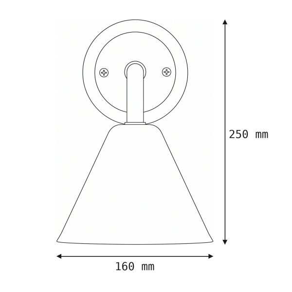 Premium Wandleuchte Messing massiv E27 Wohnzimmer