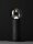 LED Tischlampe Schwarz 30 cm dimmbar rund warmweiß Kugel