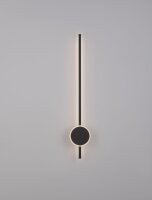 LED Wandlampe schmal 80 cm hoch Schwarz Minimalistisch