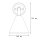 Stilvolle Wandlampe DANAE Messing Flur Wohnzimmer