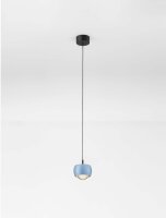 LED Hängelampe Schwarz Blau Ø 9,6 cm schmal...