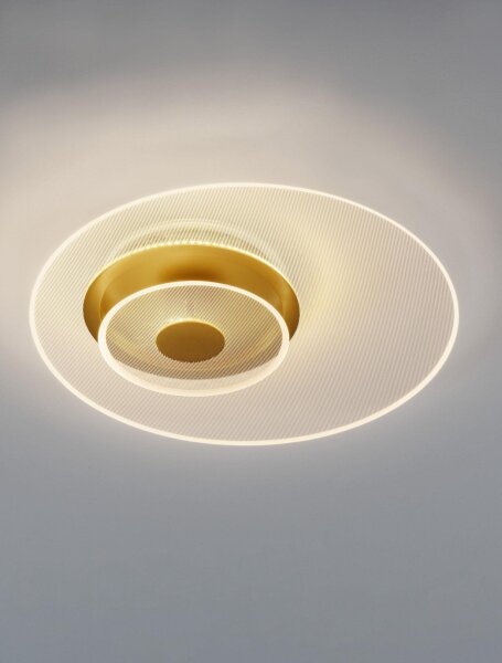 LED Deckenlampe Ø 50 cm in Gold dimmbar warmweiß GAYLE