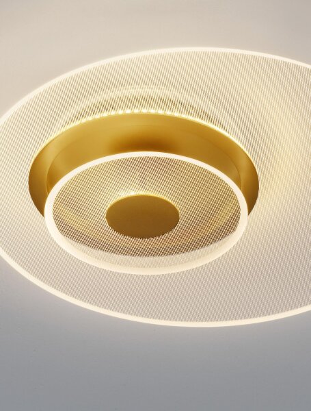 LED Deckenlampe Ø 50 cm in Gold dimmbar warmweiß GAYLE