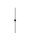 LED Wandlampe Bad schmal IP44 90 cm hoch Schwarz warmweiß