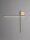LED Wandlampe 80 cm breit in Schwarz Gold dimmbar 2 flammig