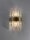 Wandlampe G9 30 cm hoch in Gold matt Klassisch Kristall