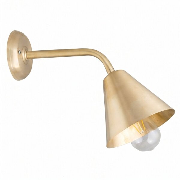 Wandlampe Schirm Messing Klassisch edel DANAE