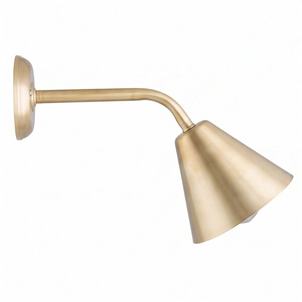 Wandlampe Schirm Messing Klassisch edel DANAE