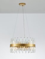 Hängeleuchte Kristall G9 in Gold matt Ø 55 cm...