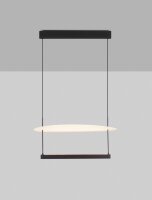 LED Hängeleuchte Schwarz Weiß 60 cm breit...