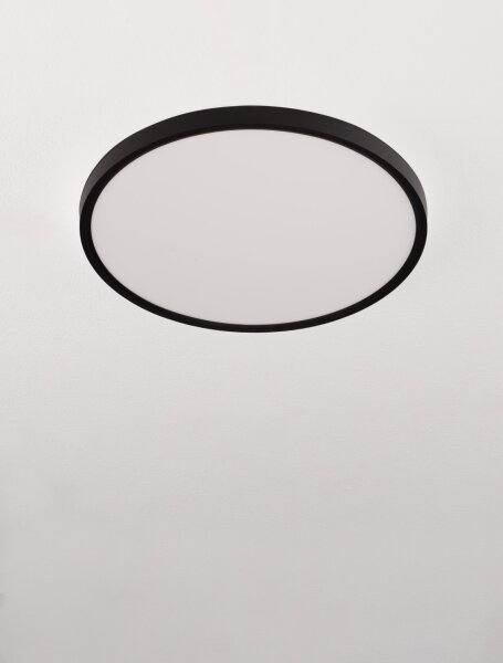 LED Deckenlampe Ø 40 cm Schwarz Farbwechsel GRAHAM 3200 lm