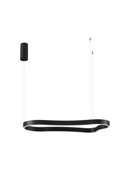 LED Pendelleuchte 90 cm lang Schwarz dimmbar Design warmweiß