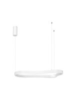 LED H&auml;ngelampe Design Wei&szlig; 90 cm lang dimmbar warmwei&szlig;