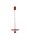 LED Pendelleuchte schmal Ø 30 cm Rot höhenverstellbar Retro