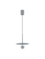 LED Hängelampe Retro Blaugrau Ø 30 cm schmal...