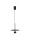 LED Hängelampe Ø 30 cm Schwarz höhenverstellbar Retro schmal