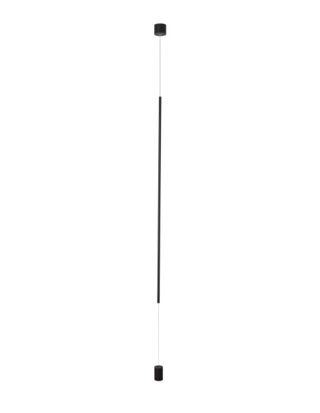 LED Pendelleuchte Ø 7 cm Schwarz höhenverstellbar Design