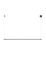 LED Hängeleuchte Schwarz 120 cm lang Design schmal...