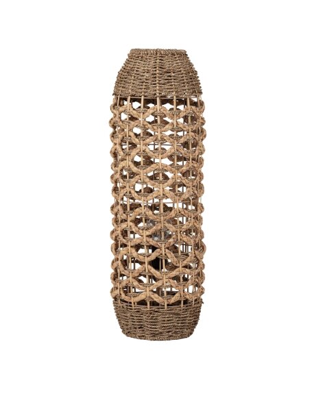 Stehlampe Boho Braun Seegras Wasserhyazinthe E27 70 cm hoch