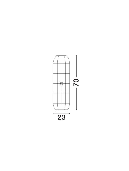 Stehlampe Boho Braun Seegras Wasserhyazinthe E27 70 cm hoch