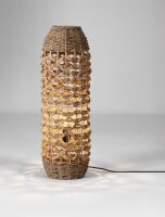 Stehlampe Boho Braun Seegras Wasserhyazinthe E27 70 cm hoch