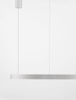 LED Pendelleuchte Ring Ø 80 cm in Silber...