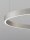 LED Pendelleuchte Ring Ø 80 cm in Silber gebürstet dimmbar