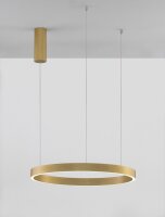 LED Pendelleuchte dimmbar in Gold Ø 60 cm Ring...