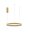 LED Pendelleuchte dimmbar in Gold Ø 60 cm Ring warmweiß