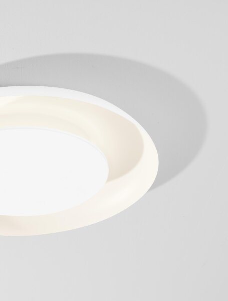 LED Deckenleuchte Weiß Ø 60 cm dimmbar rund CCT HARLAN