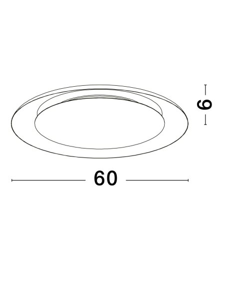 LED Deckenleuchte Weiß Ø 60 cm dimmbar rund CCT HARLAN