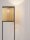 Stehlampe E27 150 cm Schwarz Natur Rattan 2 flammig Modern