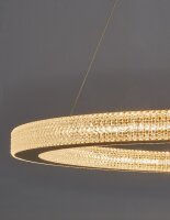 LED Hängeleuchte in Antik Gold Ø 80 cm...