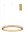 LED Pendelleuchte in Antik Gold Ø 60 cm dimmbar Ring Modern