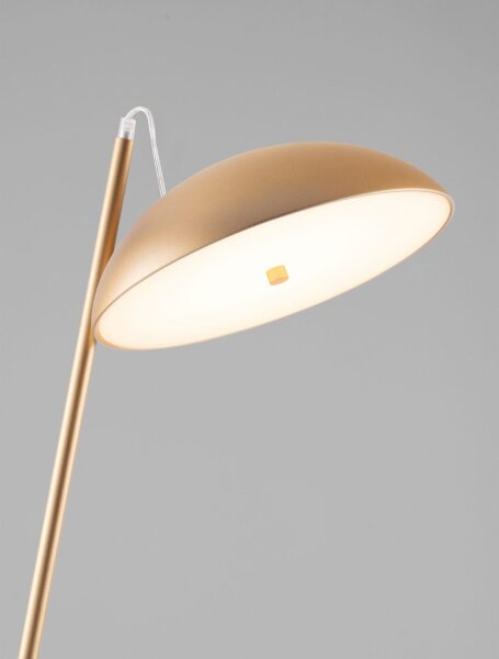 LED Stehleuchte in Gold 153 cm dimmbar warmweiß HAVEN Modern