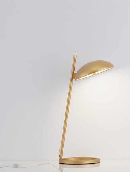 LED Schreibtischlampe in Gold 53 cm dimmbar warmweiß Modern