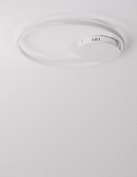 LED Deckenleuchte Weiß Ø 50 cm dimmbar rund warmweiß Modern